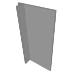 Façade de porte lave-vaisselle ENHET L40H75cm - Lava Grey
