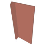 Façade de porte lave-vaisselle ENHET L40H75cm - Canyon Red