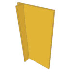 Façade de porte lave-vaisselle ENHET L40H75cm - Mustarde