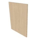 Façade de lave-vaisselle DELINIA L60H77cm - Lamella Cream